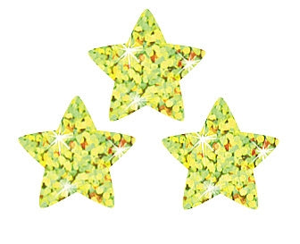 Gold Sparkle Stars Stickers - 400 Stickers