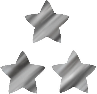 Silver Foil Stars Stickers - 400 Stickers per pack
