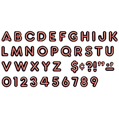 Bright Red Neon Venture Ready letters - Display letters