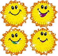 Shimmering Suns Sparkle Stickers