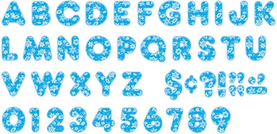 Snowflakes Ready Letters - Display Letters