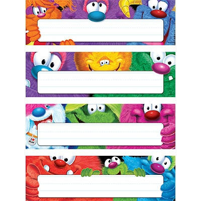 Furry Friends Desk Toppers Name Plates Variety Pack
