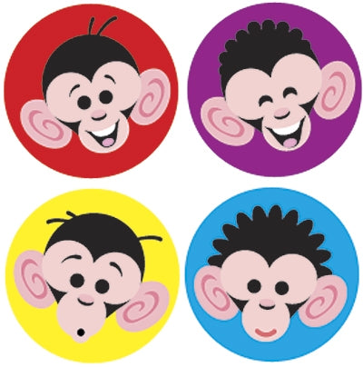 Monkey Mayhem stickers - 800 stickers per pack