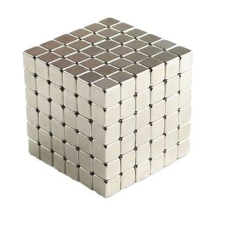 silver magnetic cube